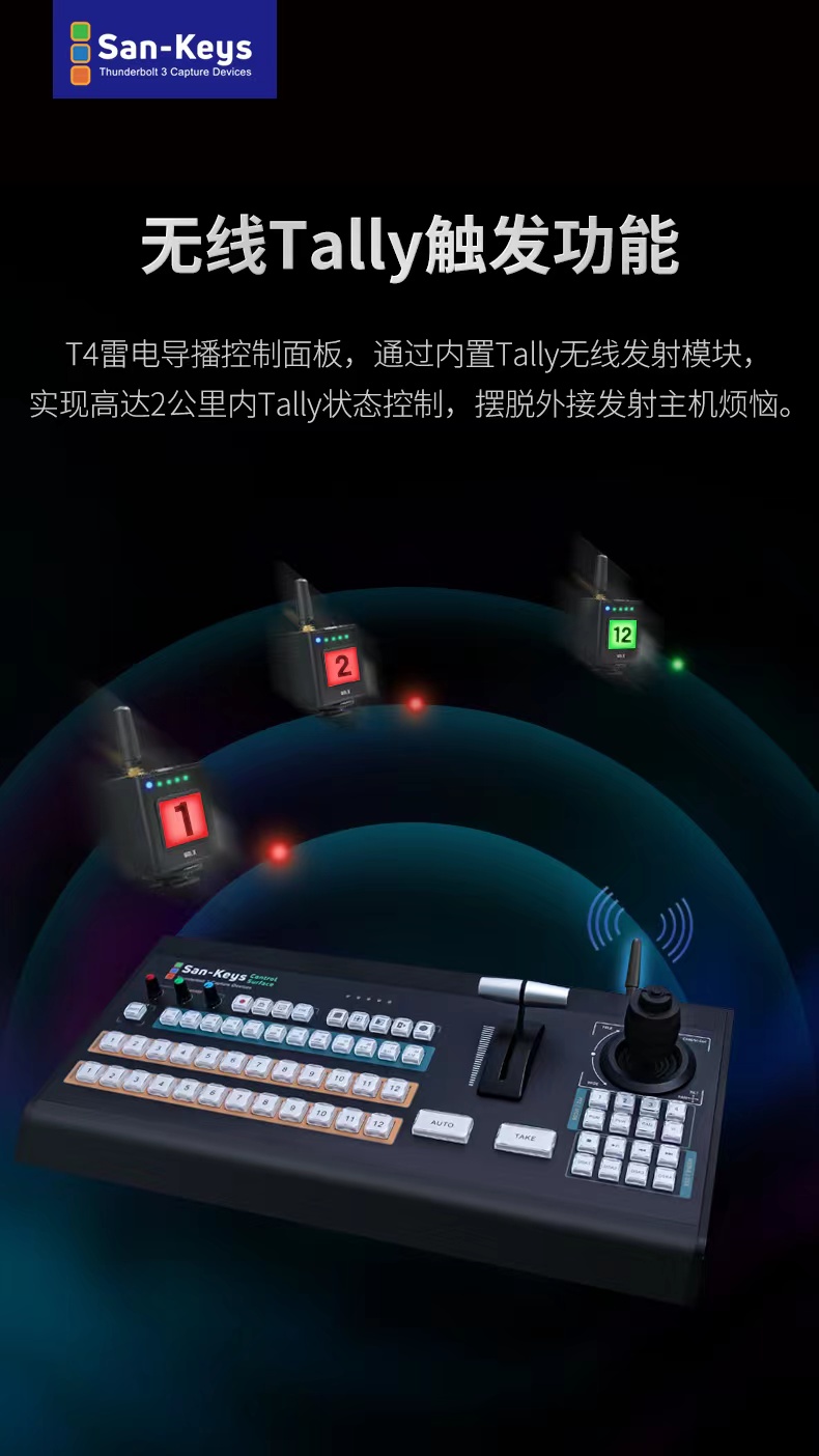 4路HDMI雷电采集导播切换台(图3)